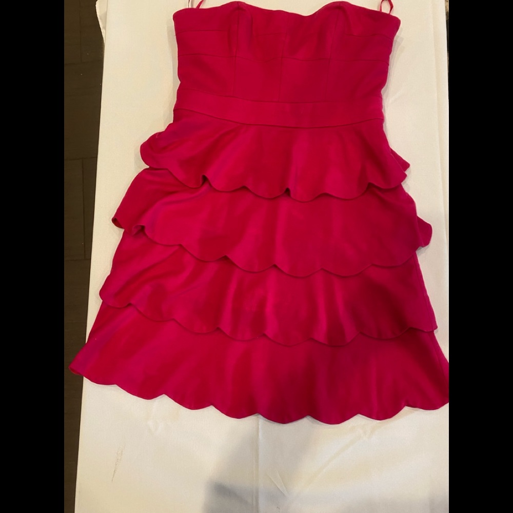 Cynthia Steffe strapless pink dress
